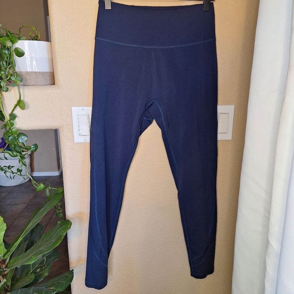 Alphalete aura leggings medium blue ink